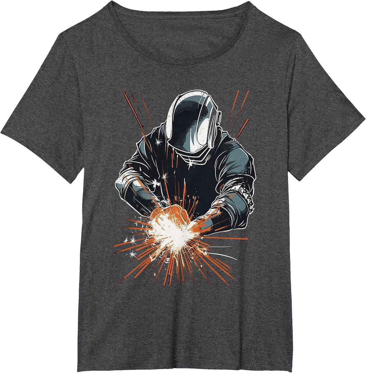 Welder Accessories Welding Metal Worker Outfit for Men T-Shirt - Dark Heather Grey