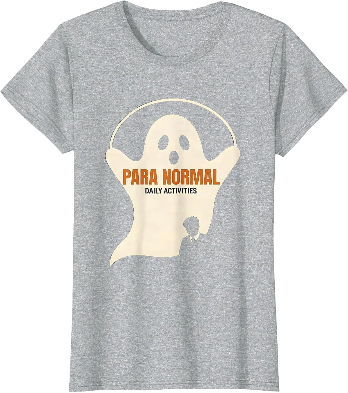 Para Normal Daily Activities Funny Ghost Paraprofessional T-Shirt - Heather Grey