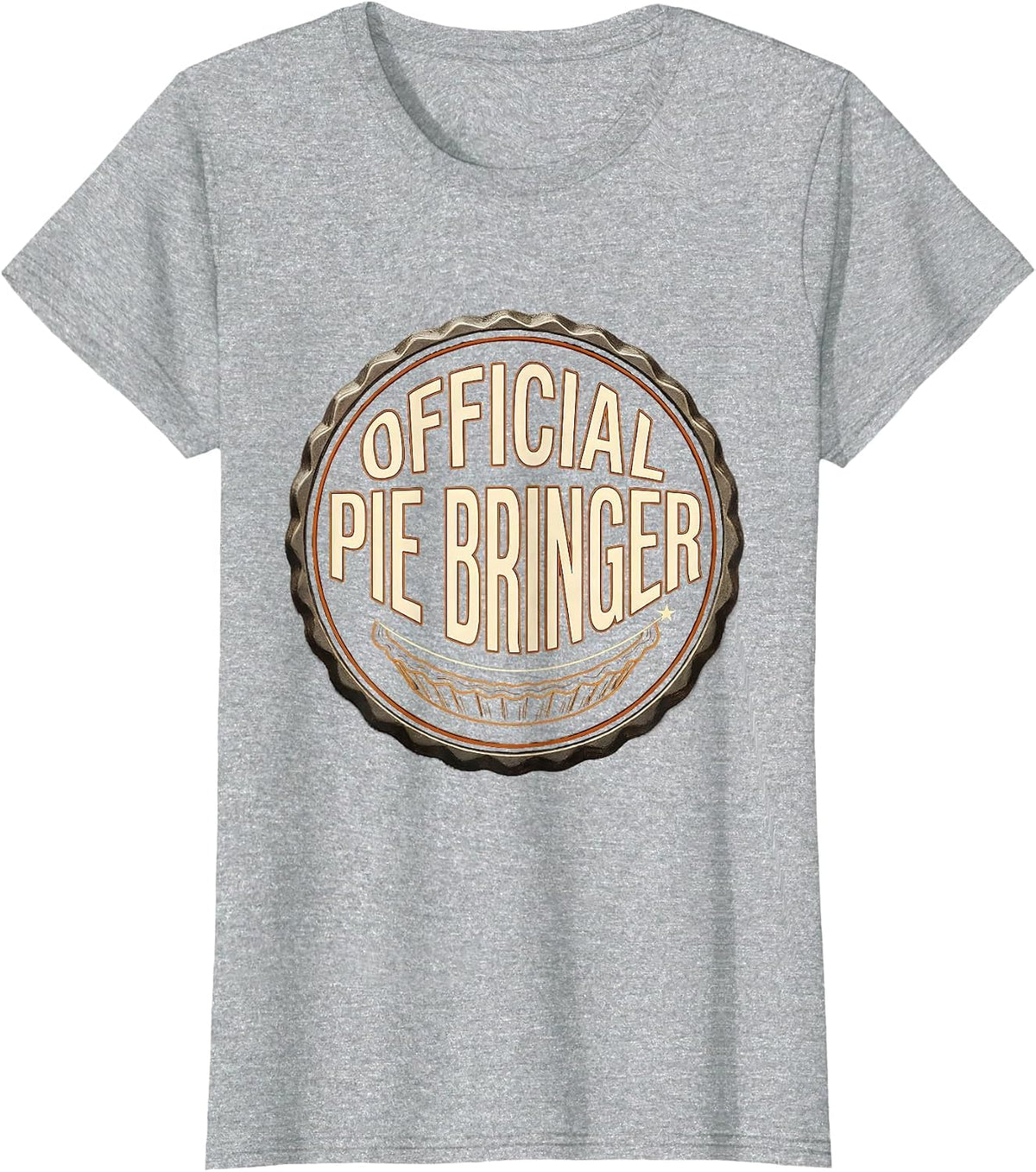 Official Pie Bringer Thanksgiving Pie Bootleg 90's Rap Rock T-Shirt - Heather Grey