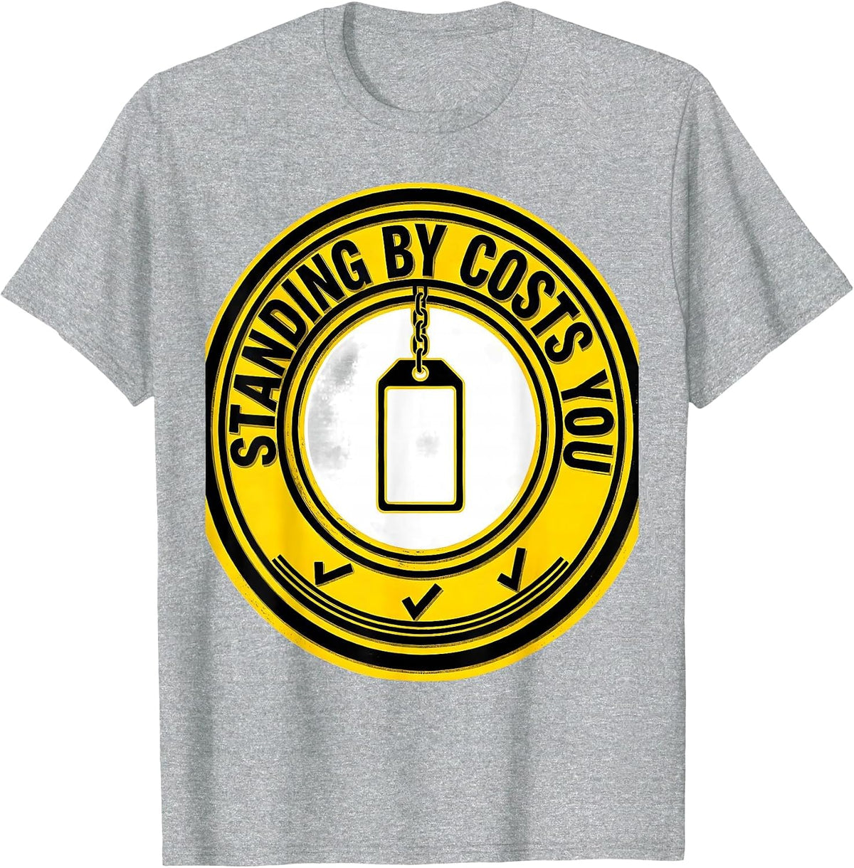 Men's Standing By Costs You Funny Plumber Pipefitter Occupation T-Shirt - Heather Grey