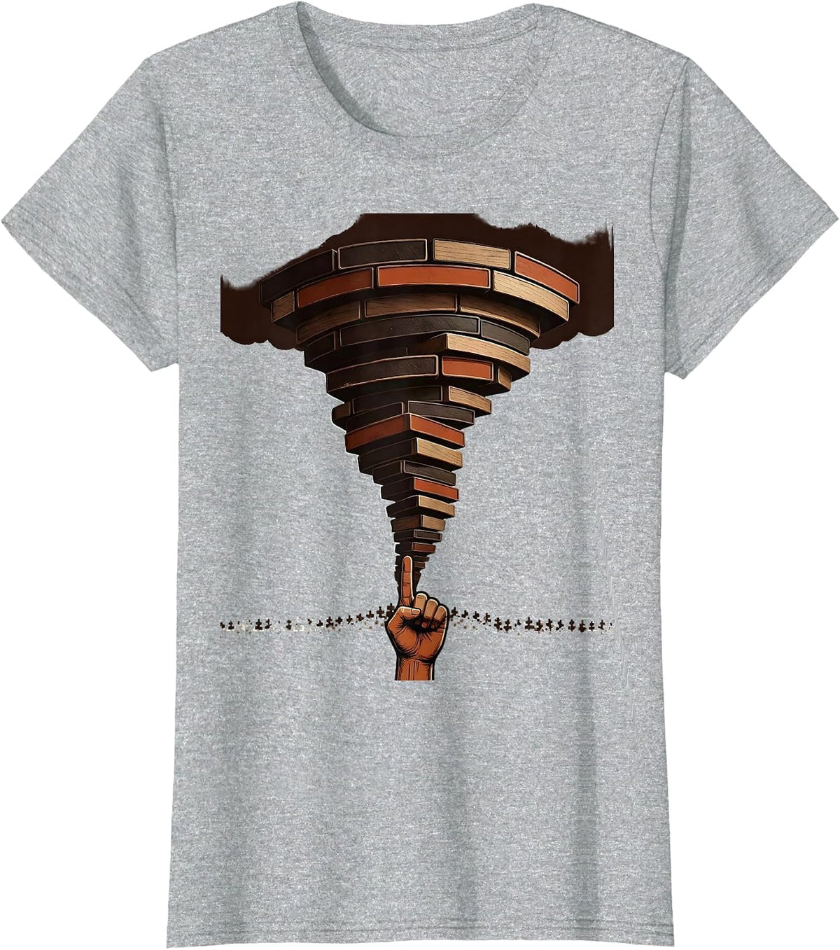 Funnel Cloud Storm Chaser Meteorology Enthusiast Humor T-Shirt - Heather Grey
