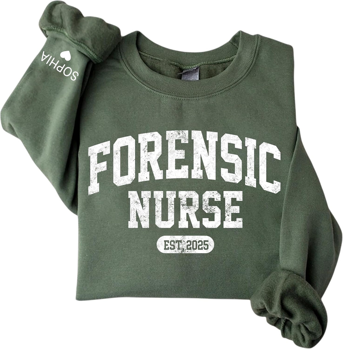 CHILLEVER Personalized Forensic Nurse Sweatshirt, Forensic Nursing Examiner and Correctional Nurse, Sane Nurses Gifts - Ds1