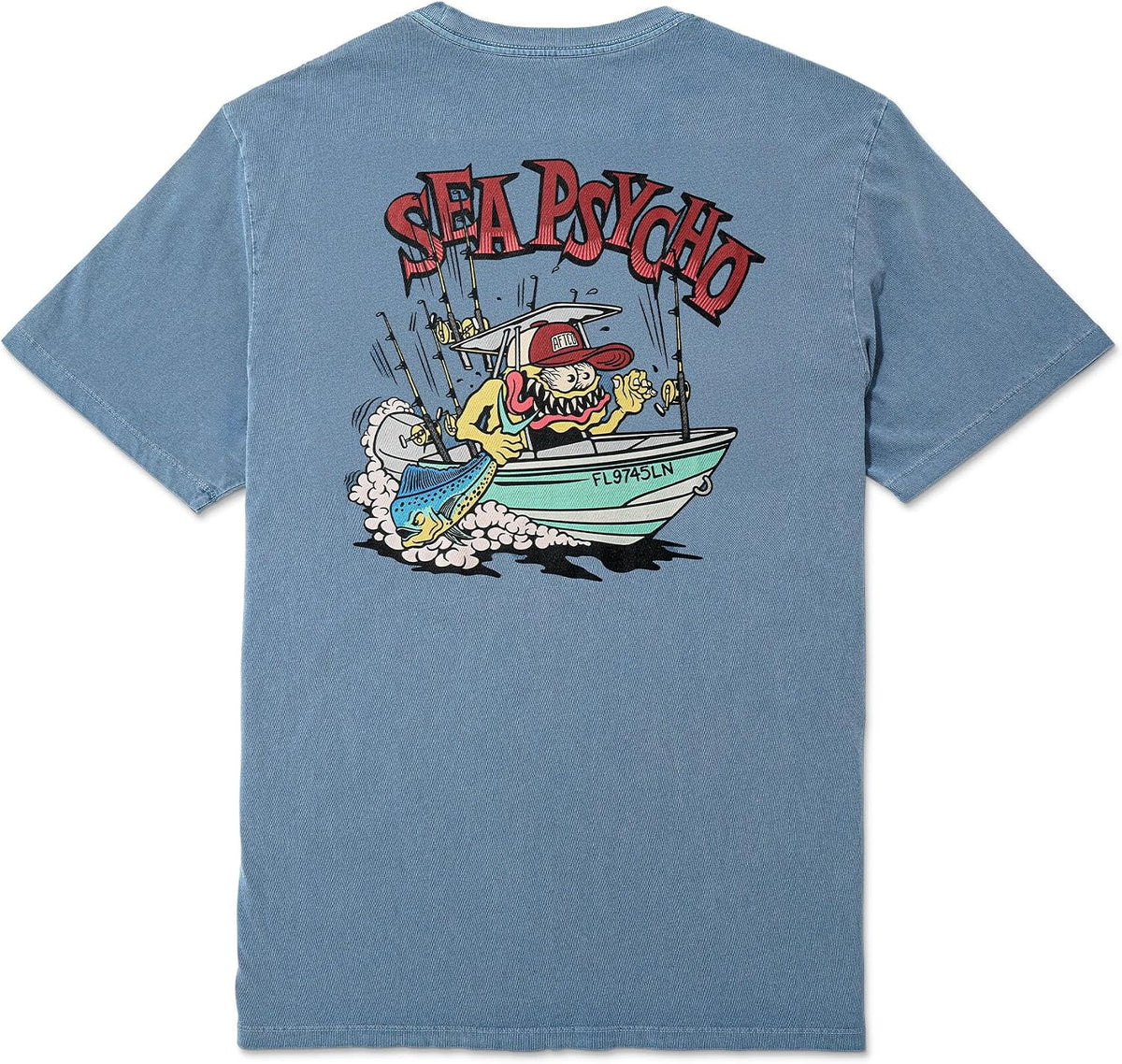 AFTCO Men's Sea Psycho SS Tee - Bering Sea
