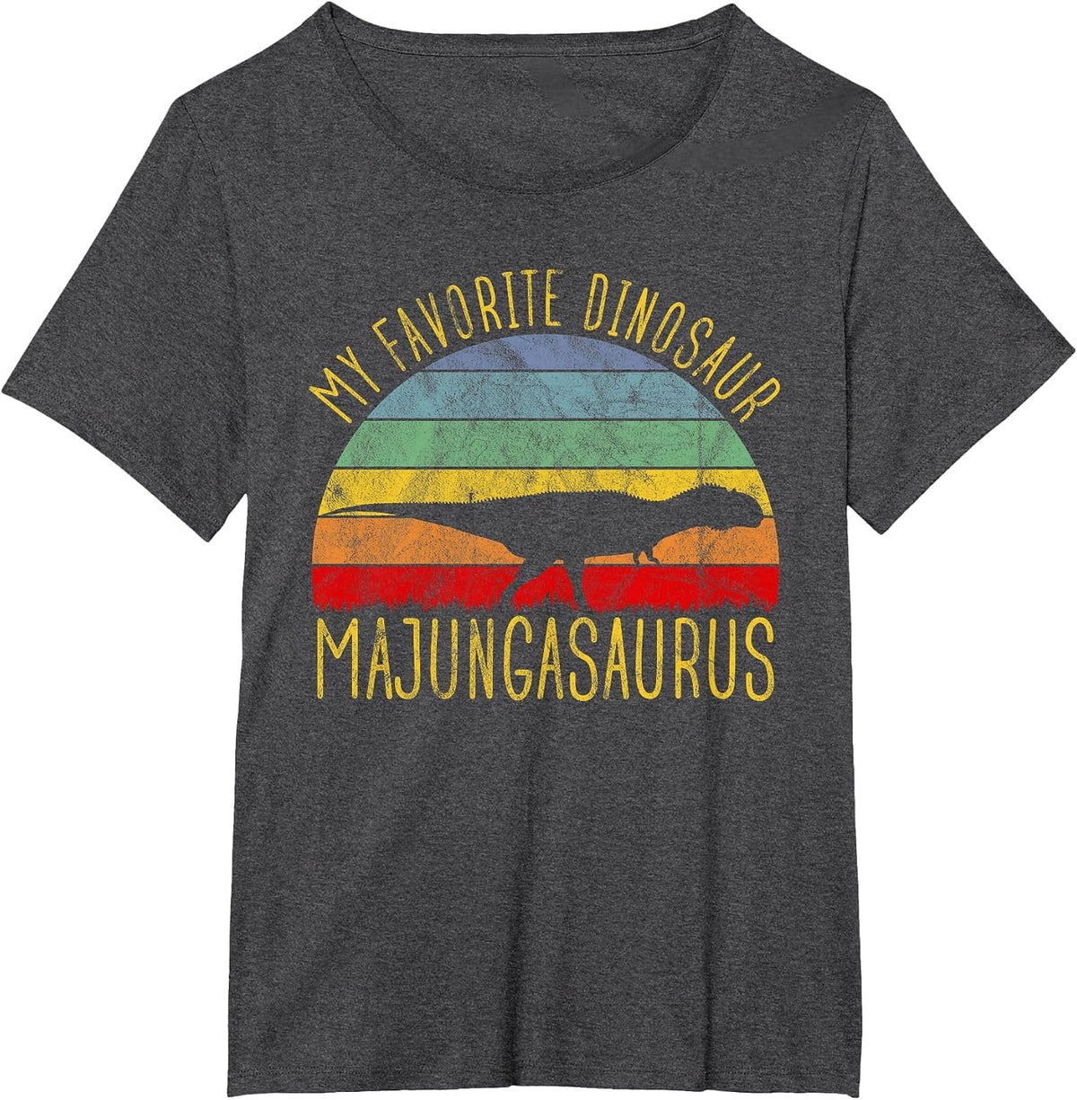 Majungasaurus is My Favorite Dinosaur Dino Lovers T-Shirt - Dark Heather Grey