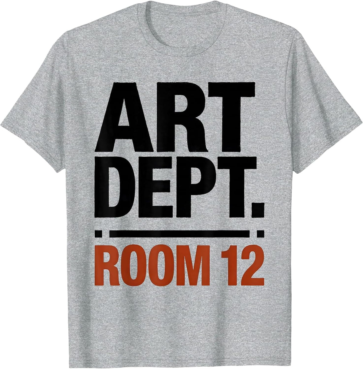 Men's Art Dept Room 12 Back To School Art Teacher Artist T-Shirt - Heather Grey