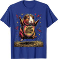 Cavy Action Report: Popcorn Paws, Wheek Siren Funny T-Shirt - Royal Blue
