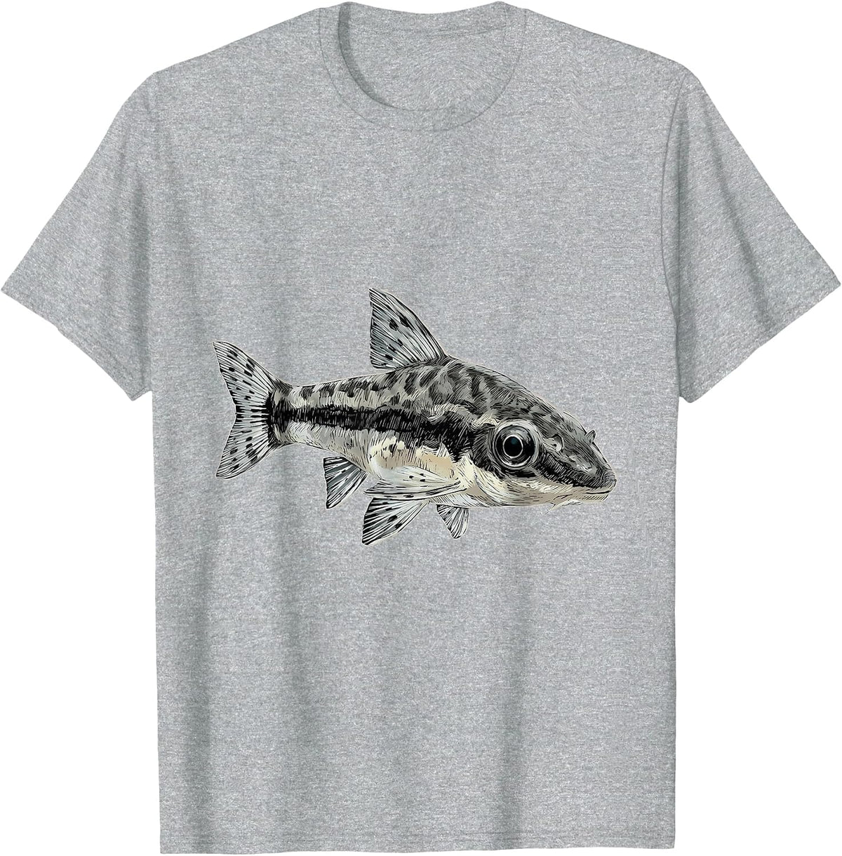 Otocinclus Catfish Otocinclus sp. Freshwater Aquarium T-Shirt - Heather Grey