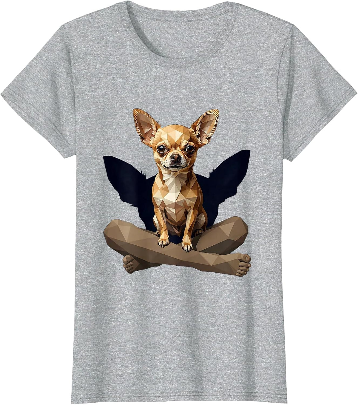Chihuahua Low Poly Dog Owner Pride Humor T-Shirt - Heather Grey