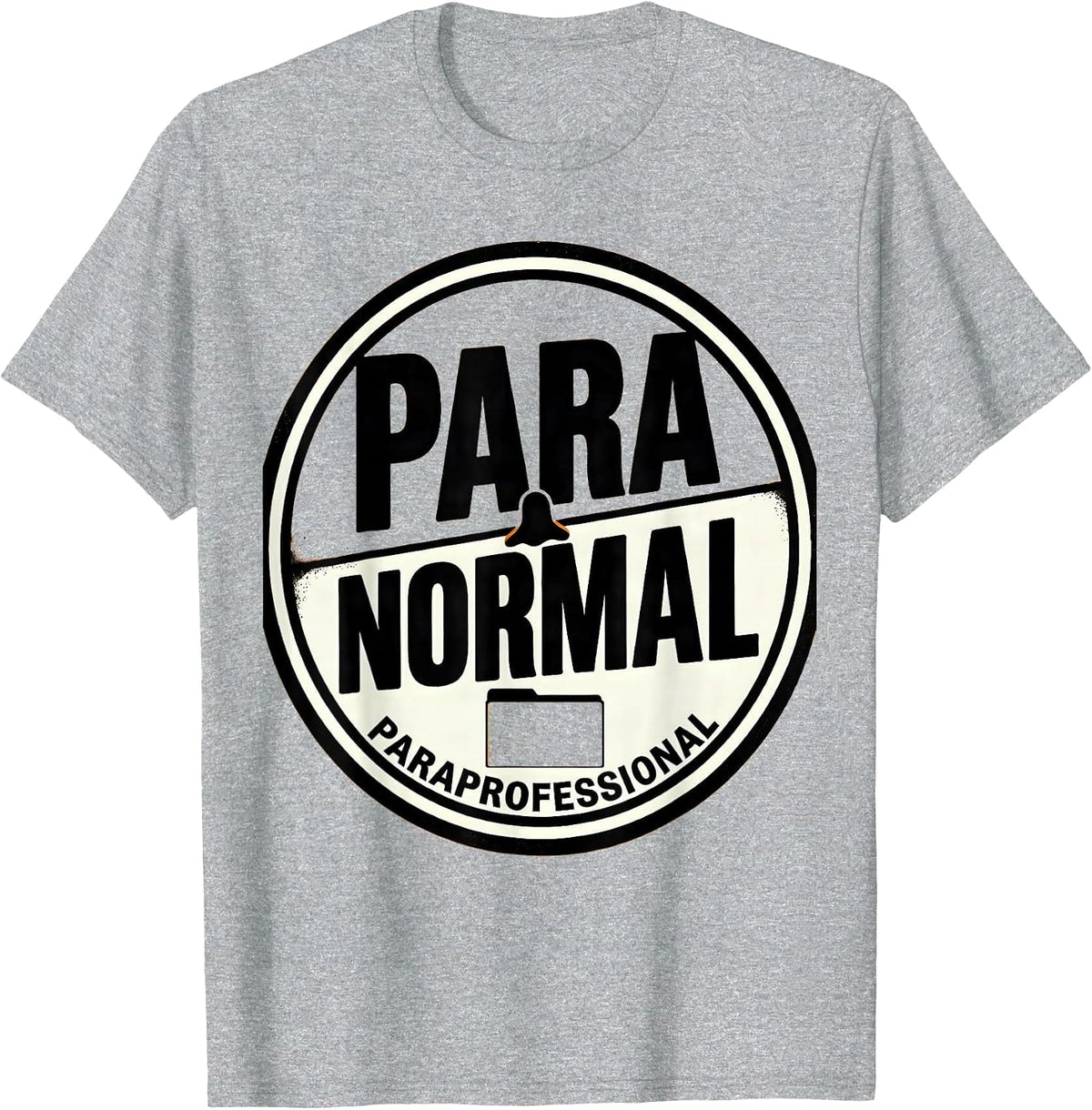 Men's Para Normal Paraprofessional Ghost Halloween Para Aide T-Shirt - Heather Grey
