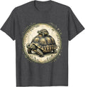 Men's Mama Tortoise With Hatchling On Her Back T-Shirt - Dark Heather Grey