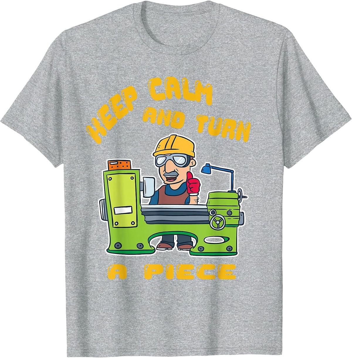 Metal Lathe T-Shirt | Milling Machine Shirt T-Shirt - Heather Grey