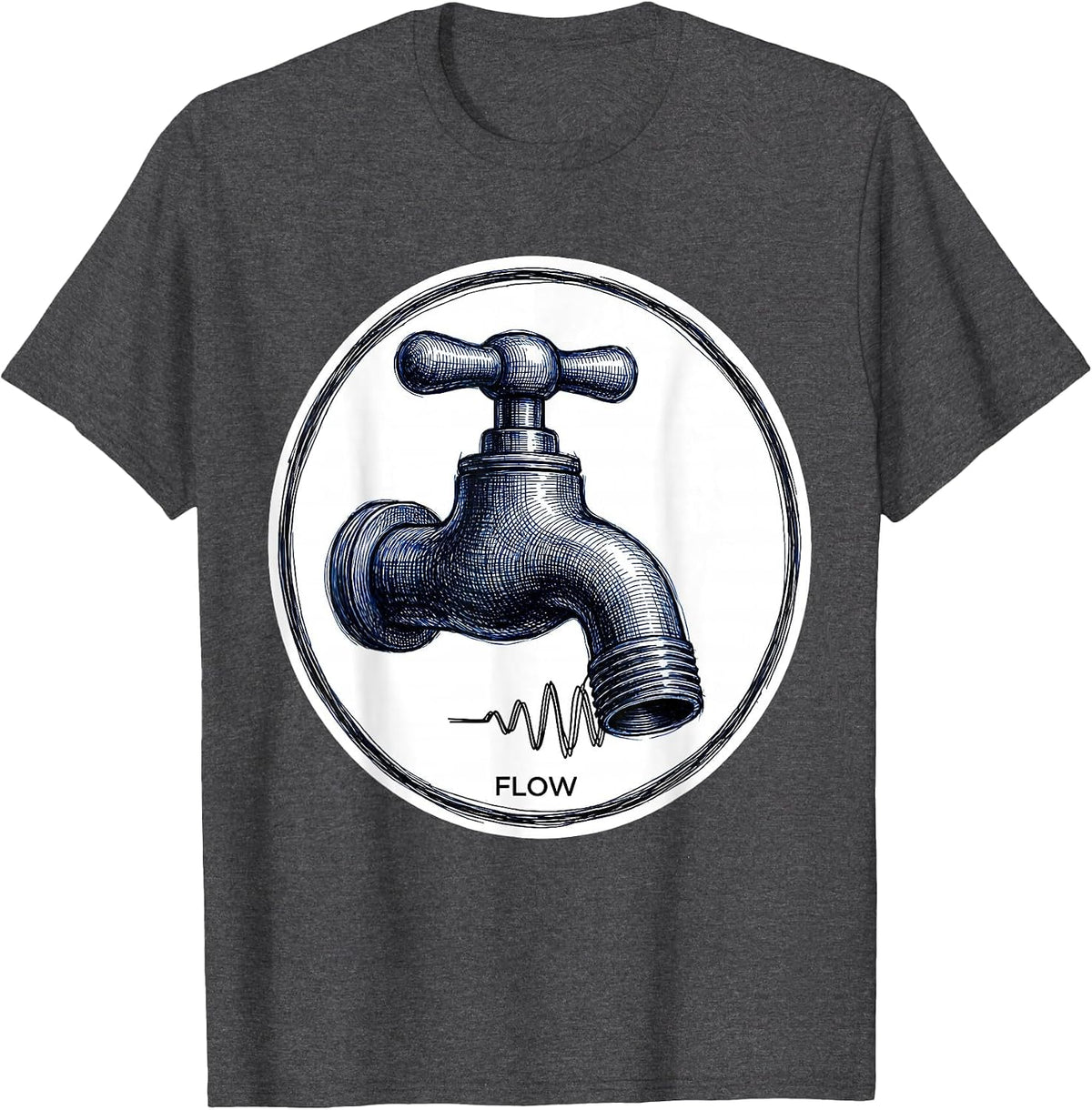 Flow Professional Respiratory Therapist RT Care Week T-Shirt - Dark Heather Grey