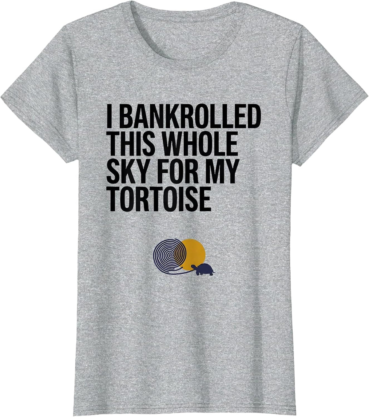 Women's I Bankrolled This Whole Sky For My Tortoise Animal Lover T-Shirt - Heather Grey