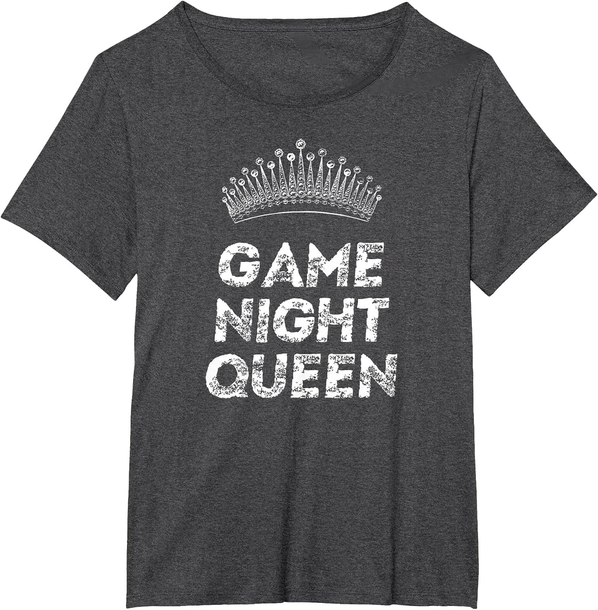 Game Night Queen T-Shirt T-Shirt - Dark Heather Grey
