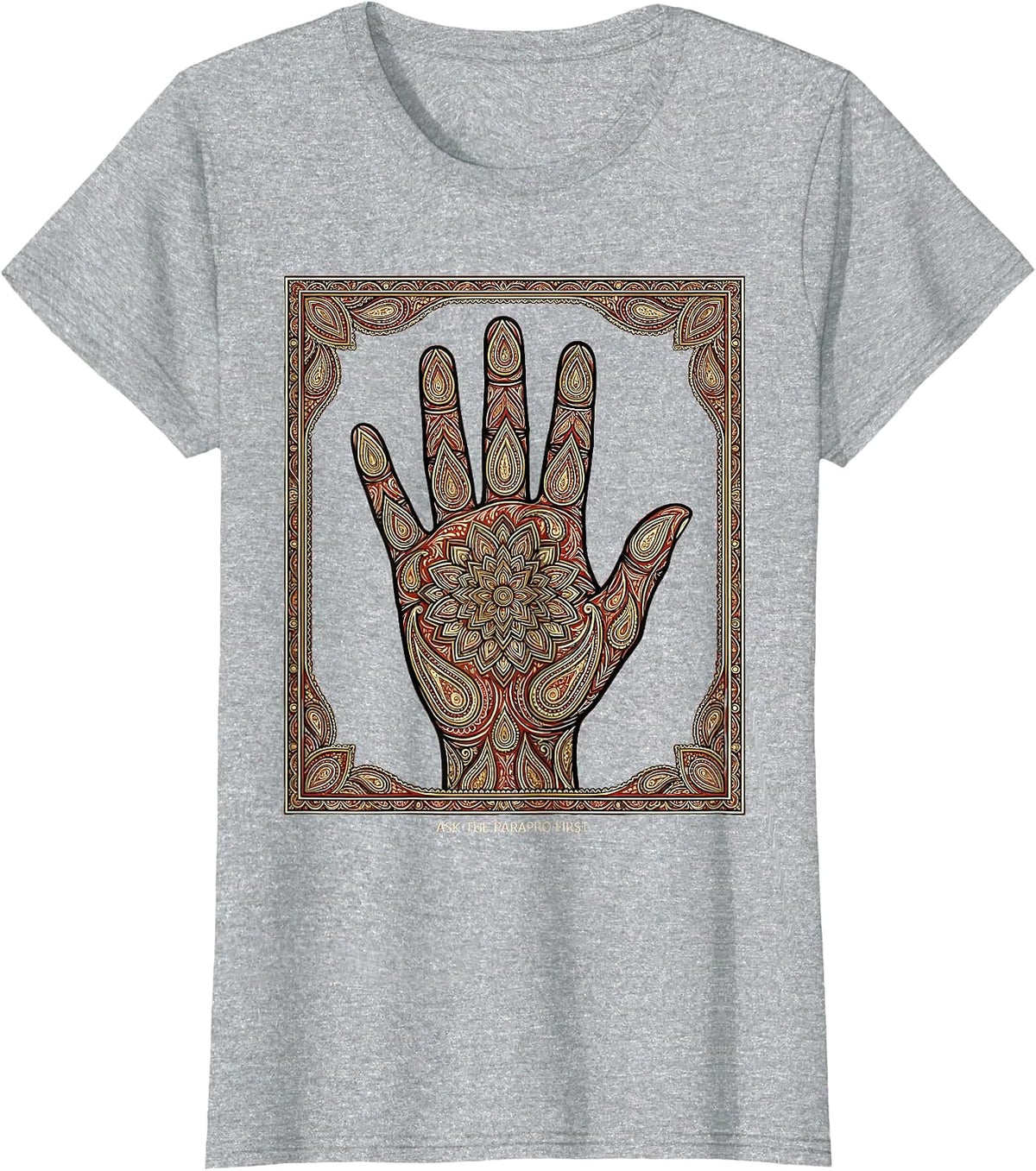 Ask the Parapro First Paraprofessional Design T-Shirt - Heather Grey