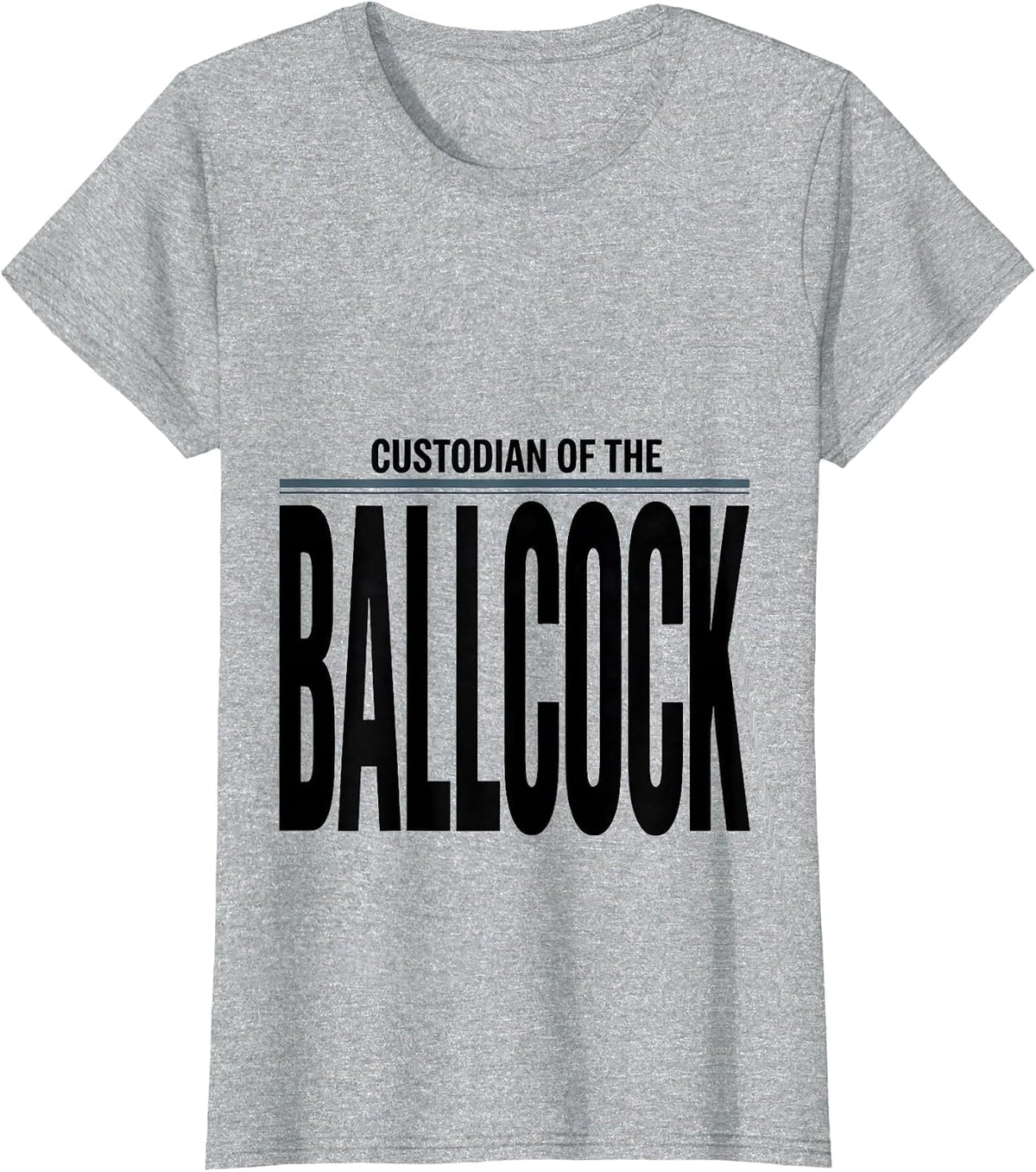 Women's Custodian Of The Ballcock Funny Plumber Pipefitter Gift T-Shirt - Heather Grey