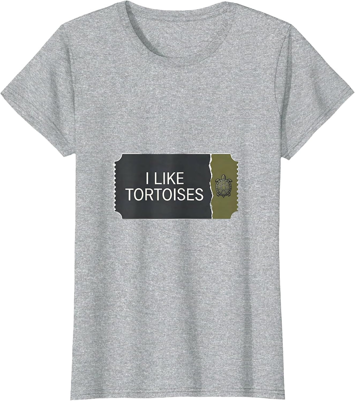 I Like Tortoises Funny Tortoise Lover Pet Humor Gift T-Shirt - Heather Grey