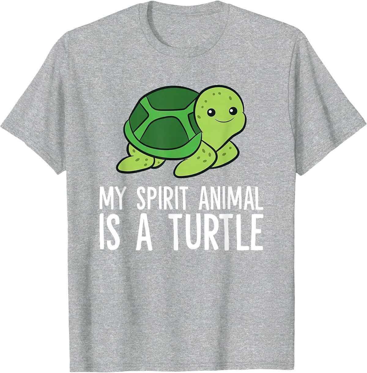 My Spirit Animal is A Turtle Love Turtles T-Shirt - Heather Grey