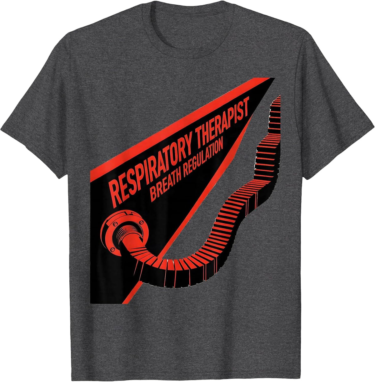 Men's Respiratory Therapist Breath Regulation Professional Pride T-Shirt - Dark Heather Grey