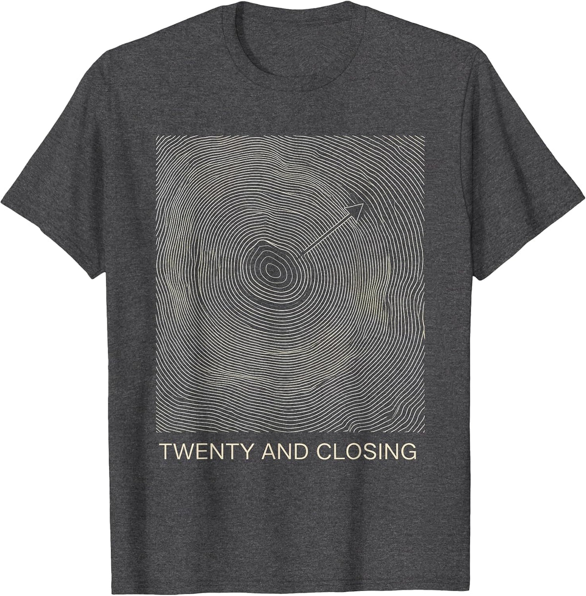 Twenty And Closing Archery Bowhunting Deer Hunter Pride T-Shirt - Dark Heather Grey