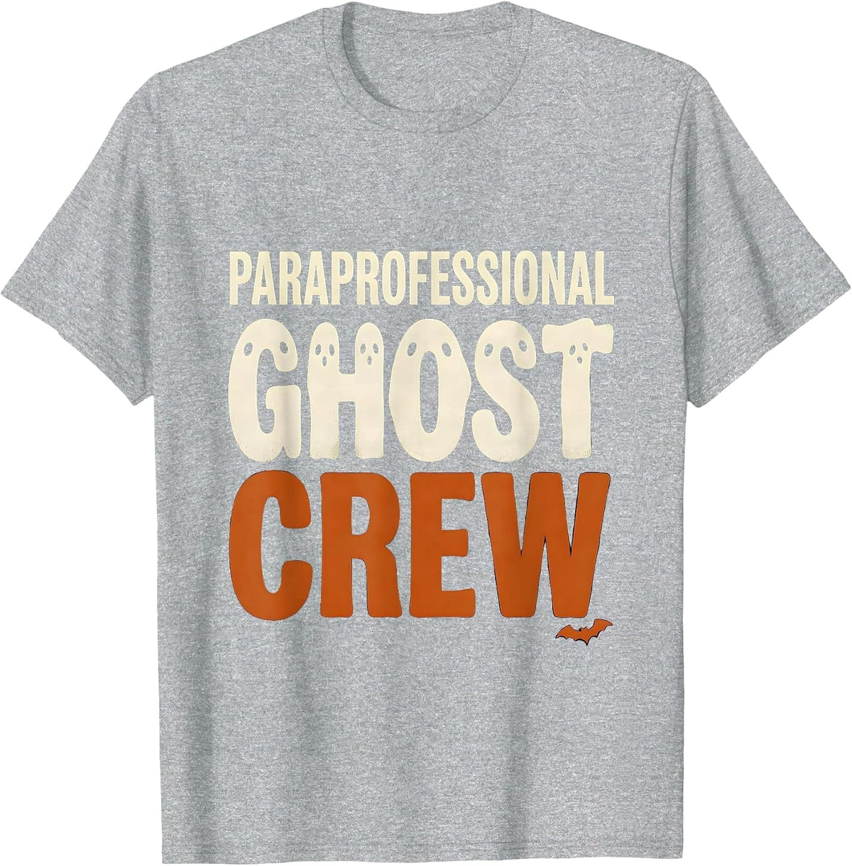 Men's Paraprofessional Ghost Crew Funny Para Normal Activities T-Shirt - Heather Grey