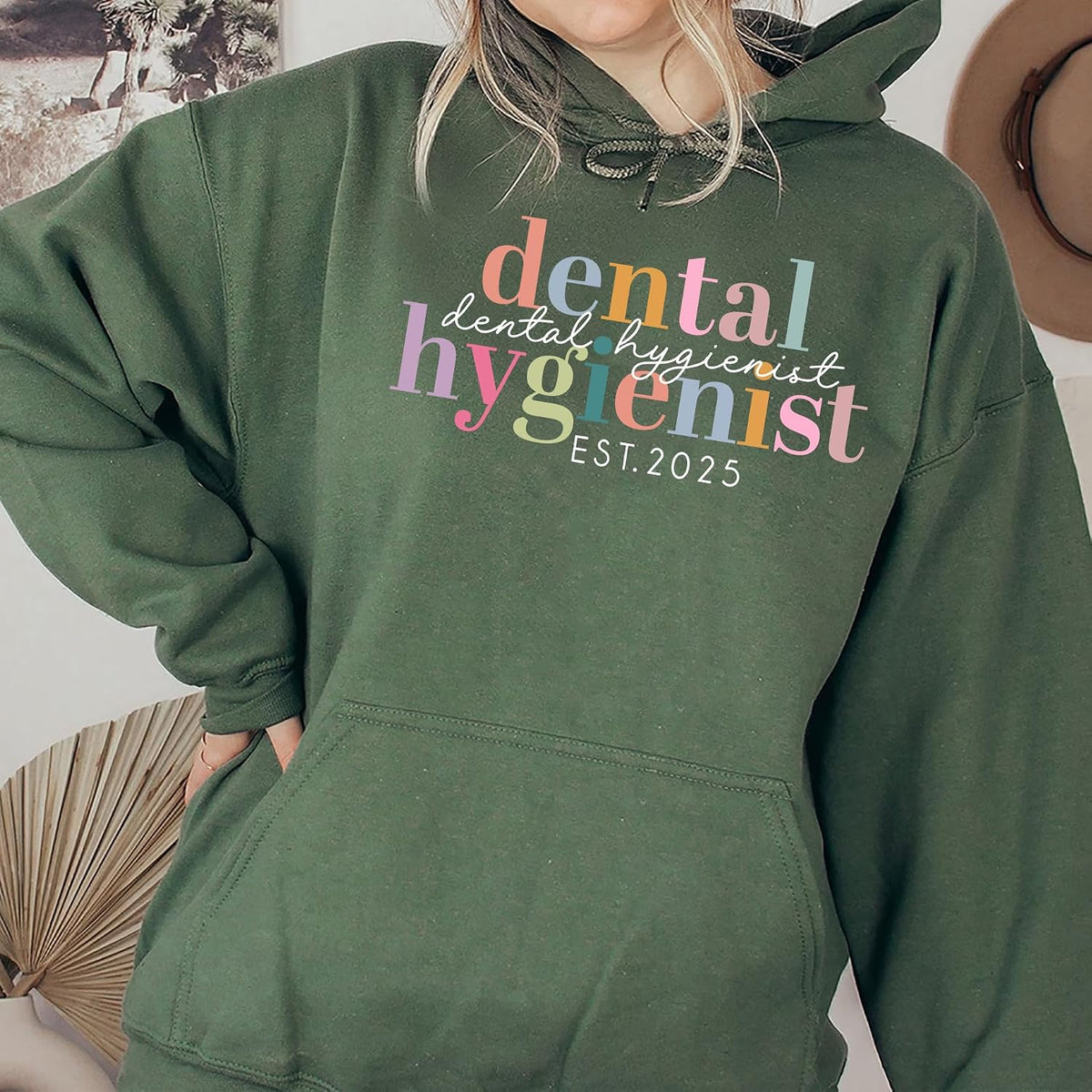 Custom Dental Hygienist Sweatshirt, Personalized Dental Hygienist Shirt, Gifts for Dentist, RDH, Graduation Gifts - size