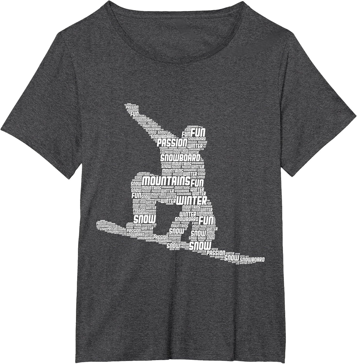 Snowboarder Snowboard T-Shirt - Dark Heather Grey