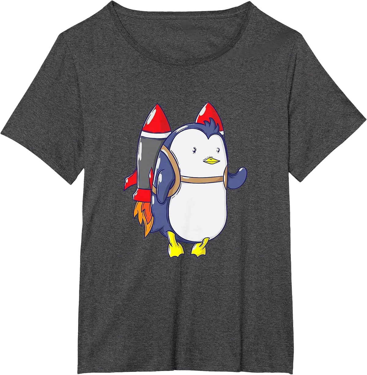 Rockets Penguin T-Shirt - Dark Heather Grey