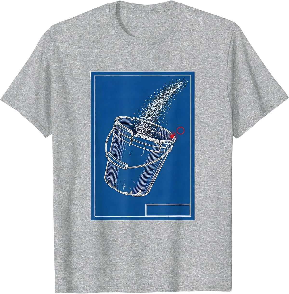 Men's Battered Feed Bucket Farm Life Sarcastic Humor T-Shirt - Heather Grey