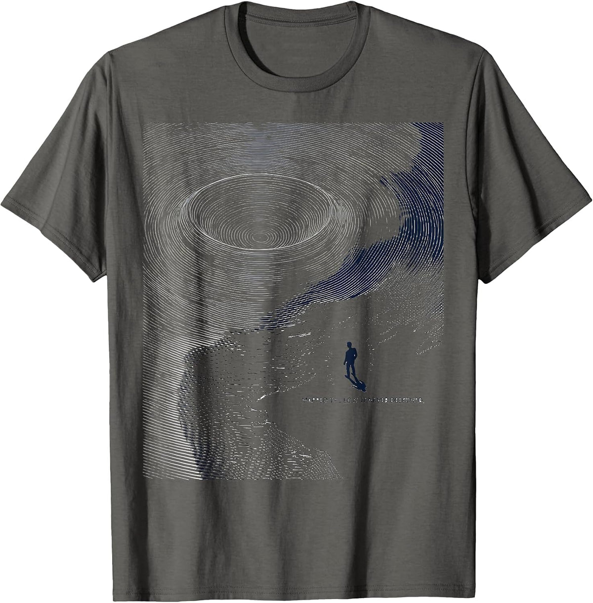 Mapped The Low It Never Deepened Storm Chaser Meteorology T-Shirt - Asphalt Grey