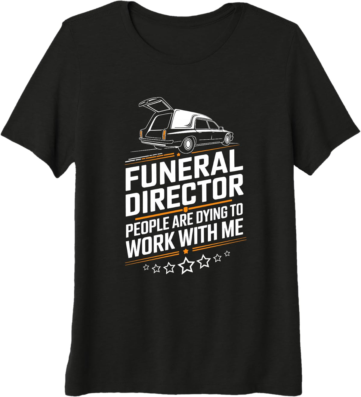Embalming Funeral Director People Are Dying To Work With Me Premium Tri-blend T-Shirt - Black