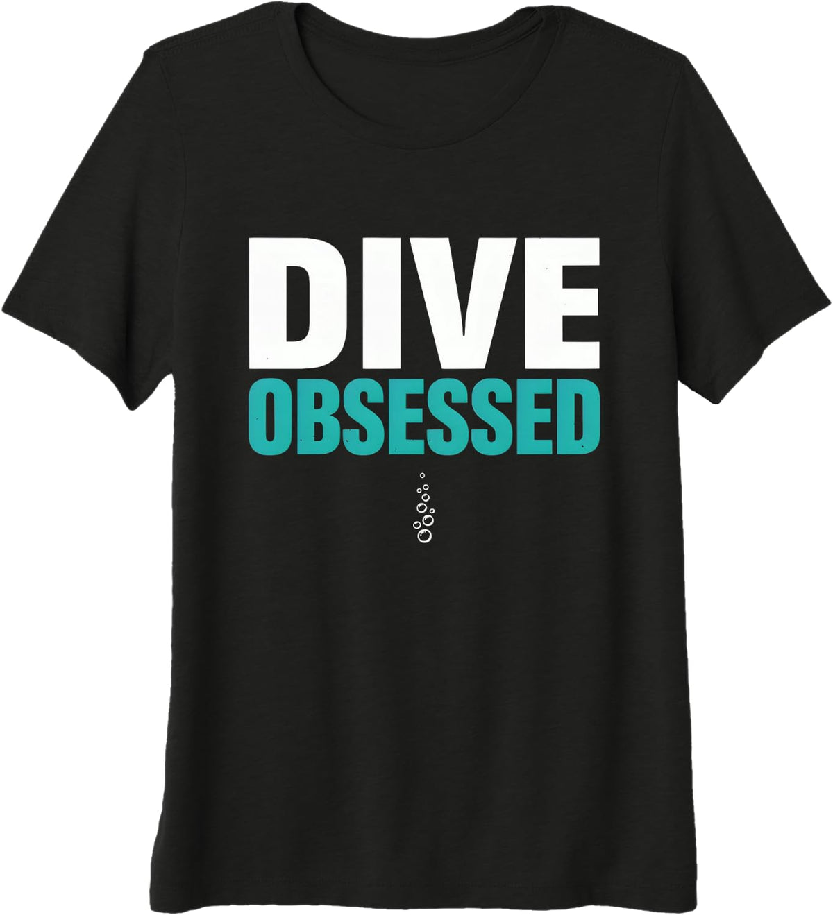 Diver Scuba Diving Premium Tri-Blend T-Shirt - Black