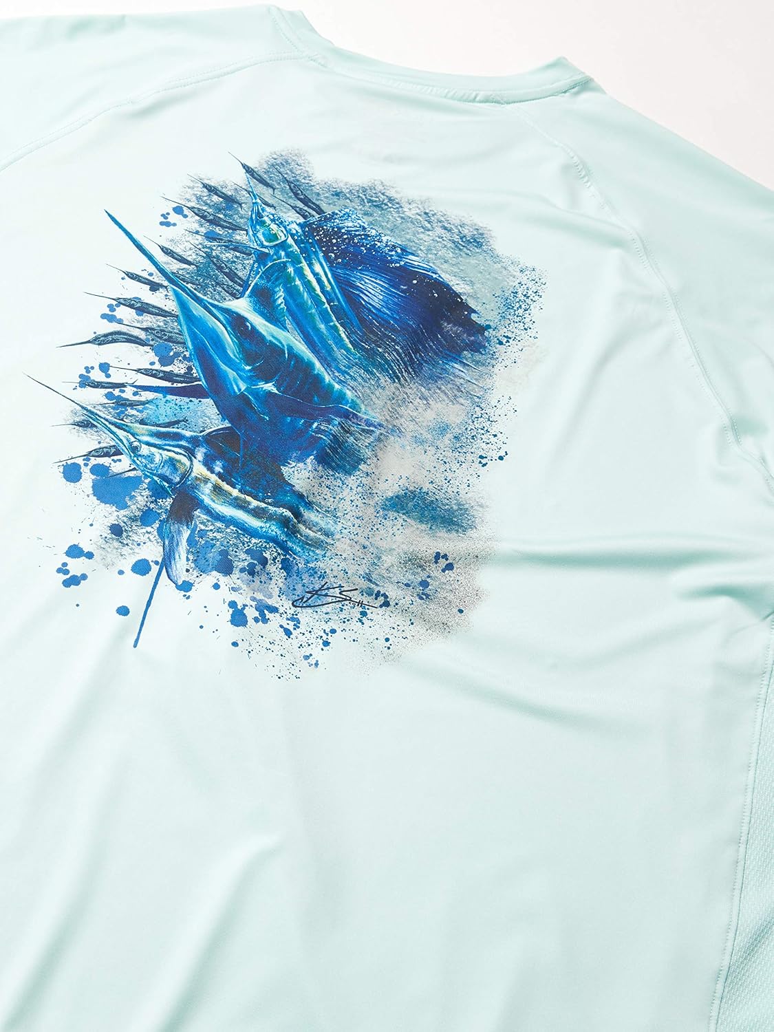 Huk Men's Pursuit Bill Fish Art Slam | Long Sleeve Performance Fishing Shirt With +30 UPF Sun Protection - size chart