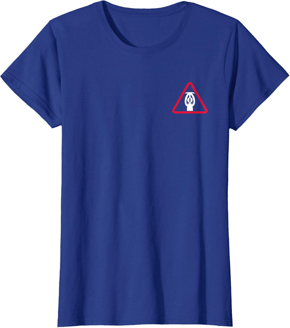 Flying Wrench Warning T-Shirt - Royal Blue