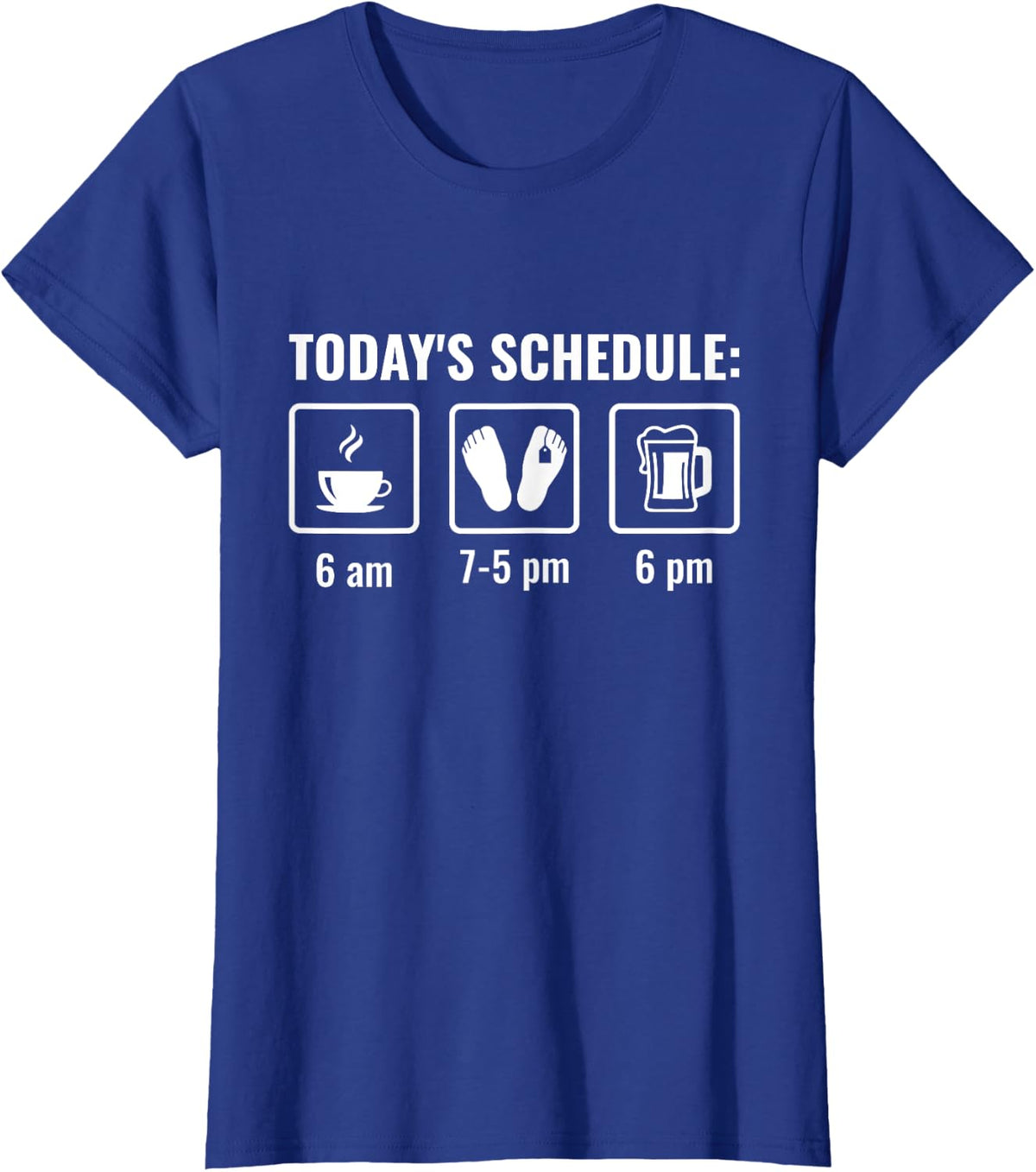 Today's Schedule Forensic Pathology Medical Examiner Coroner T-Shirt - Royal Blue