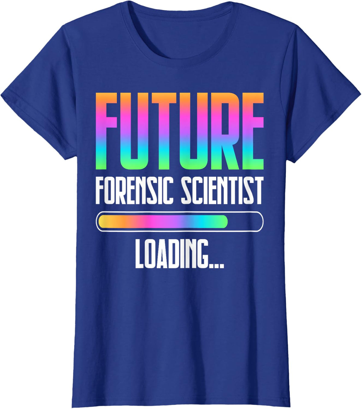 Future Forensic Scientist Loading Forensic Inspector Novelty T-Shirt - Royal Blue