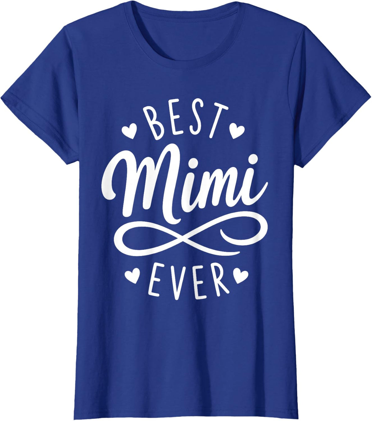 Best Mimi Ever Art for Grandma Women Grandson Granddaughter T-Shirt - Royal Blue