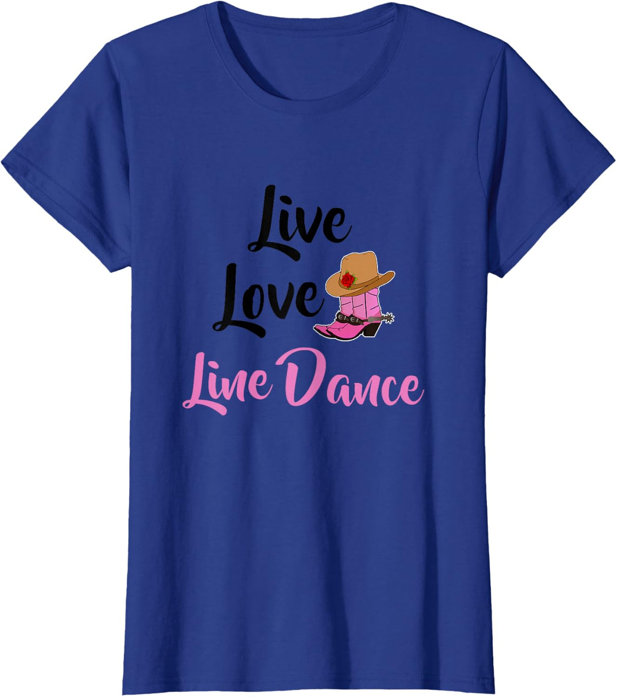 Love Live Line Dance T-Shirt - Royal Blue