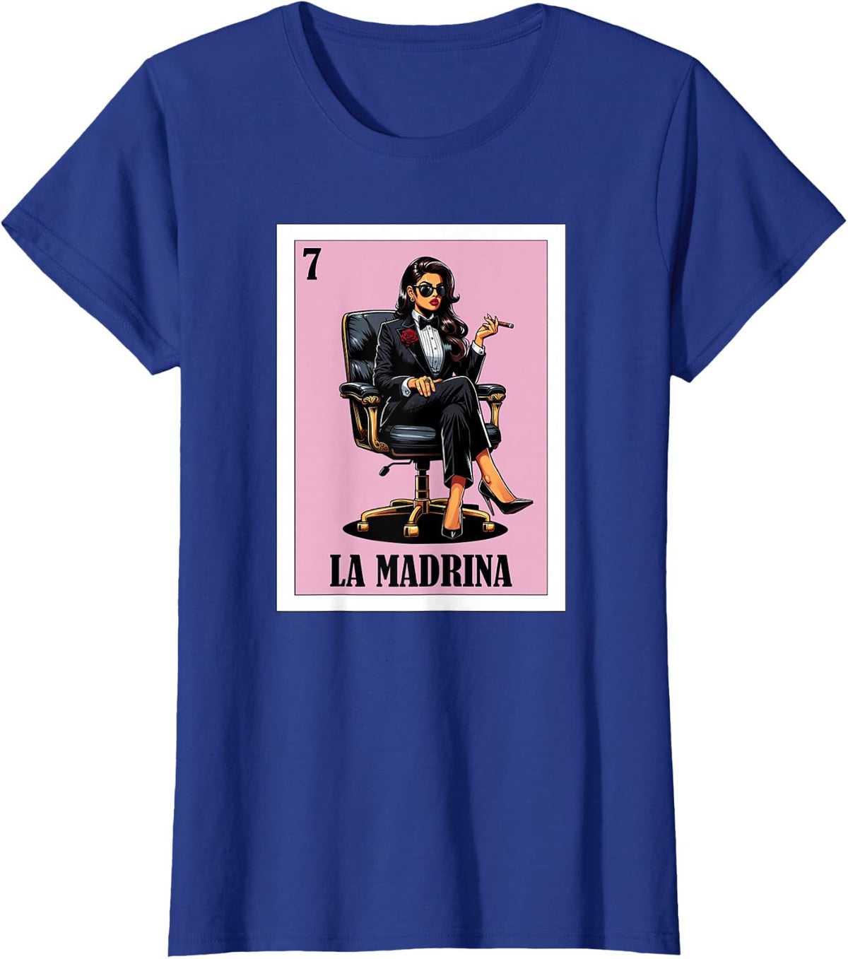 Funny Mexican Baptism Design - La Madrina T-Shirt - Royal Blue