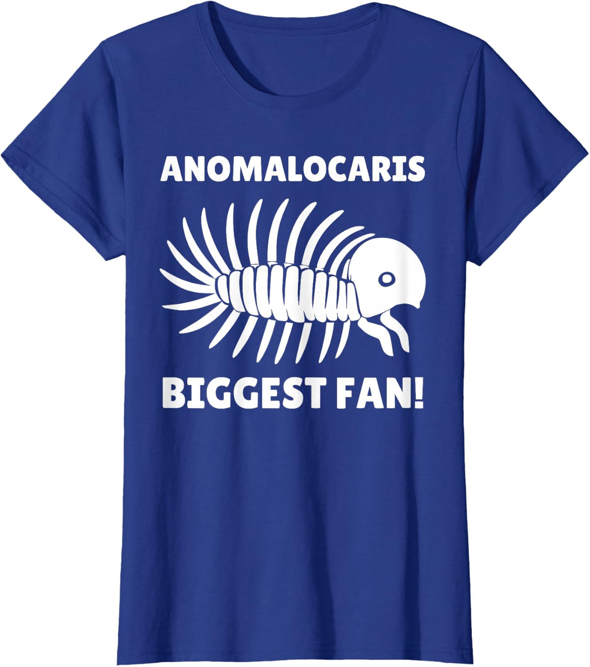 Anomalocaris and Marine Arthropod T-Shirt - Royal Blue
