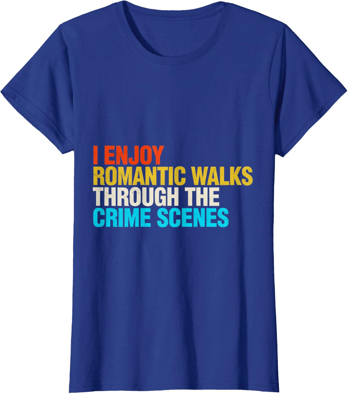 Forensic Science Criminalist Crime Lab T-Shirt - Royal Blue