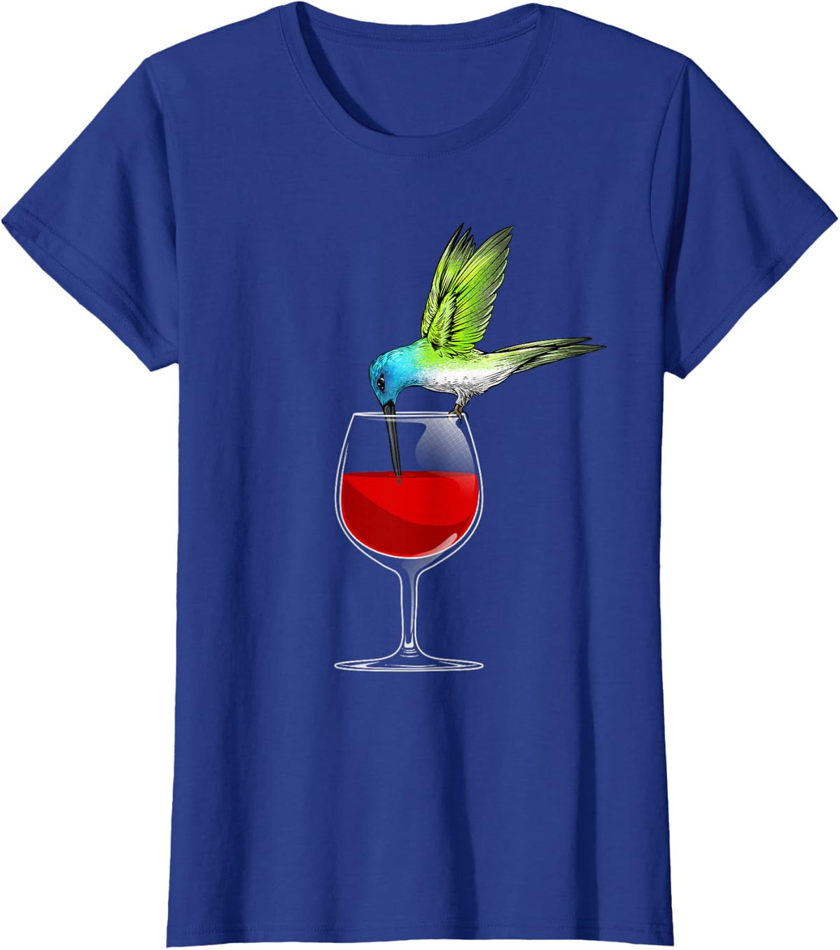 Cute Hummingbird Design for Men Women Kids Hummingbird Lover T-Shirt Small - Royal Blue