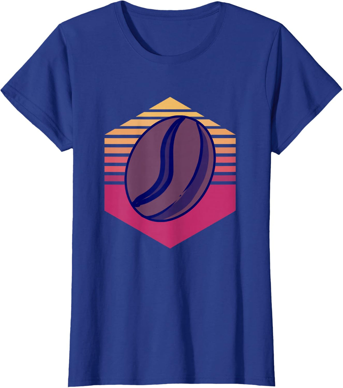 Coffee Bean Vintage T-Shirt - Royal Blue