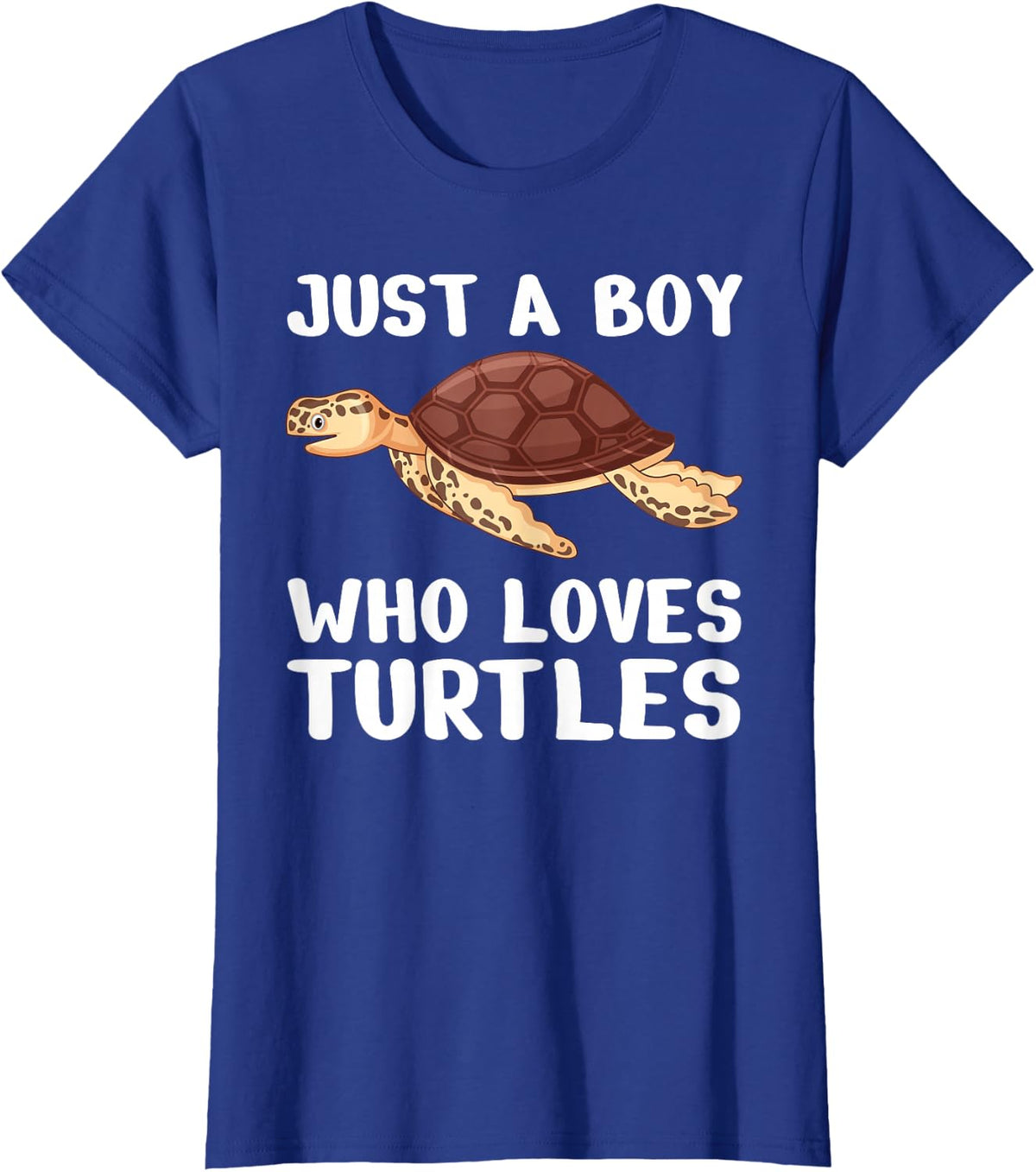 Unique Turtle Art for Boys Men Kids Animal Sea Turtle Lover T-Shirt - Royal Blue