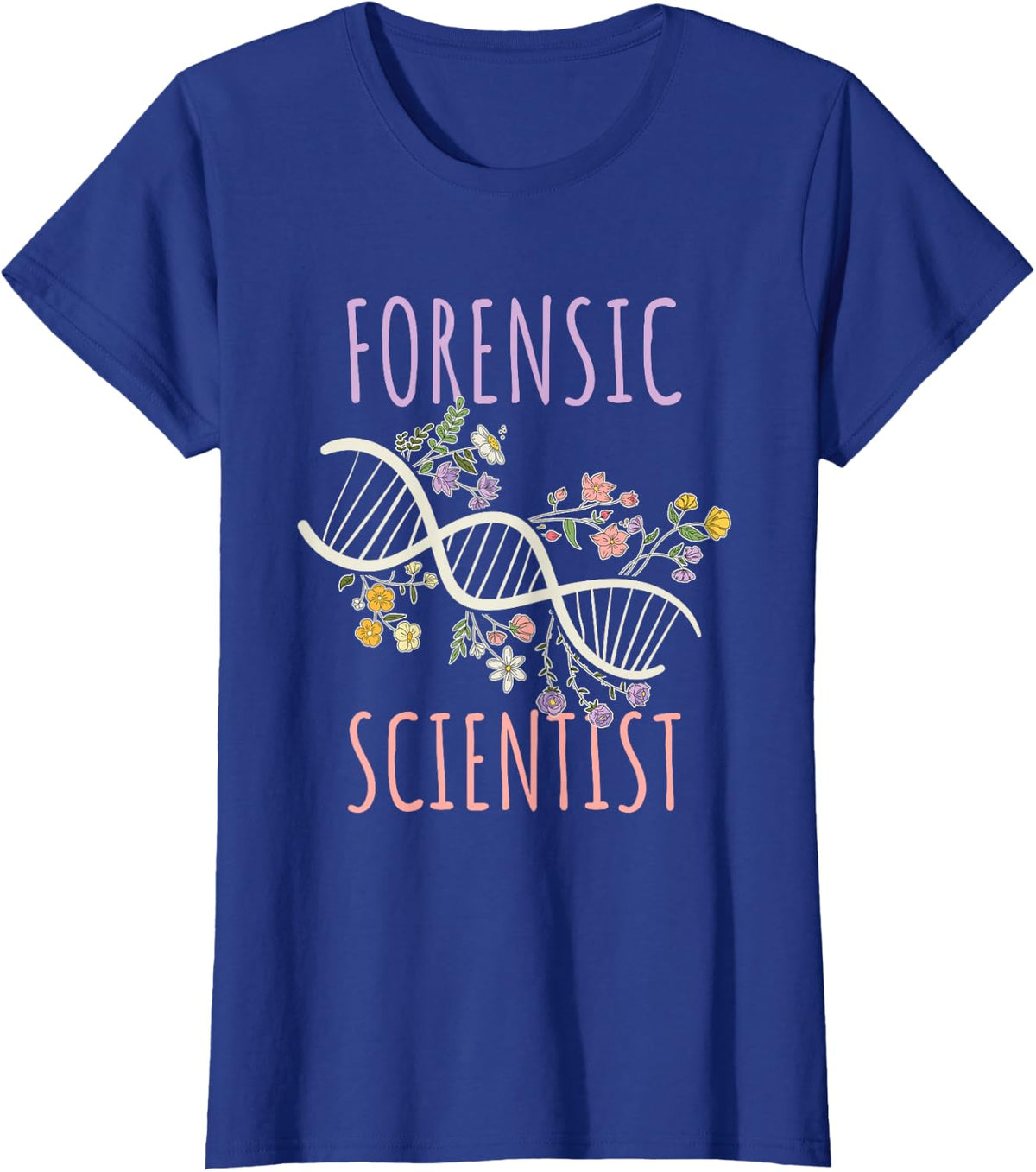 DNA Chain Forensic Scientist T-Shirt - Royal Blue