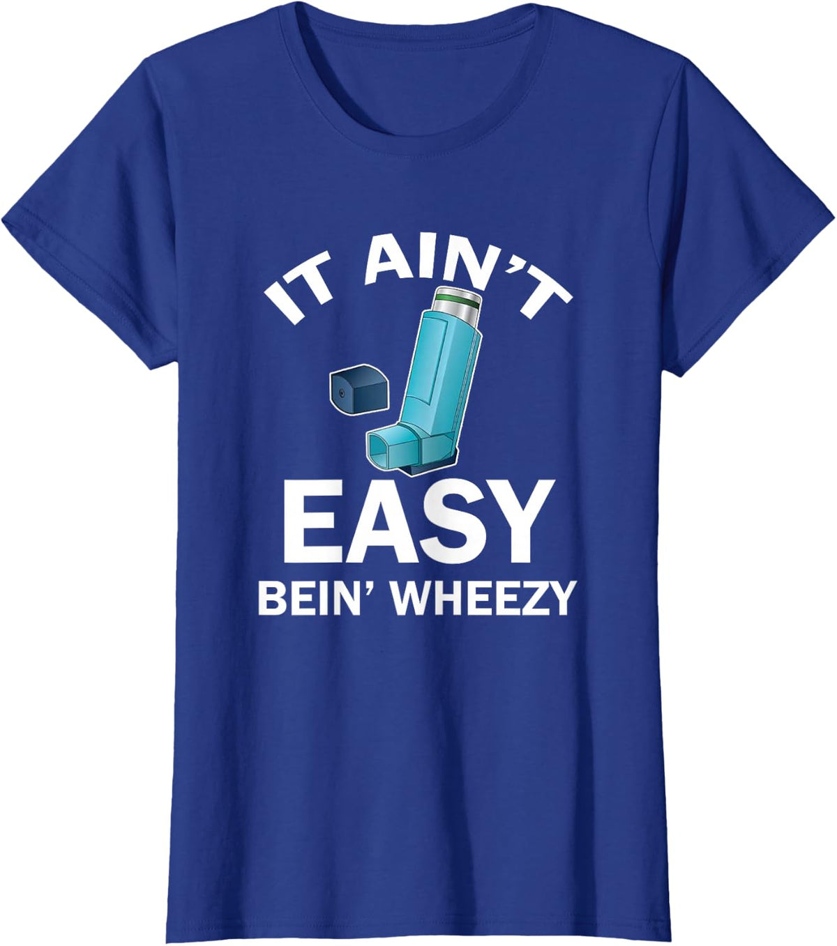 Funny Inhaler Asthma Nurse T-Shirt - Royal Blue