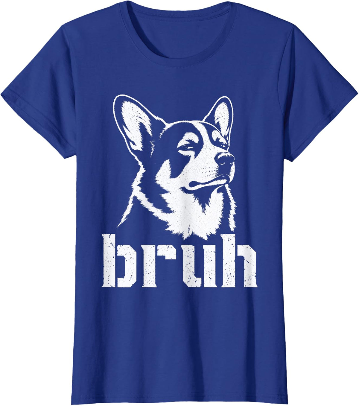 Bruh Funny Corgi Meme Graphic Dog Dad Corgi Lovers T-Shirt - Royal Blue