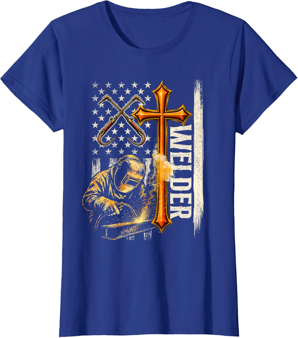 Welder - Welding Metalworker Ironworker T-Shirt - Royal Blue