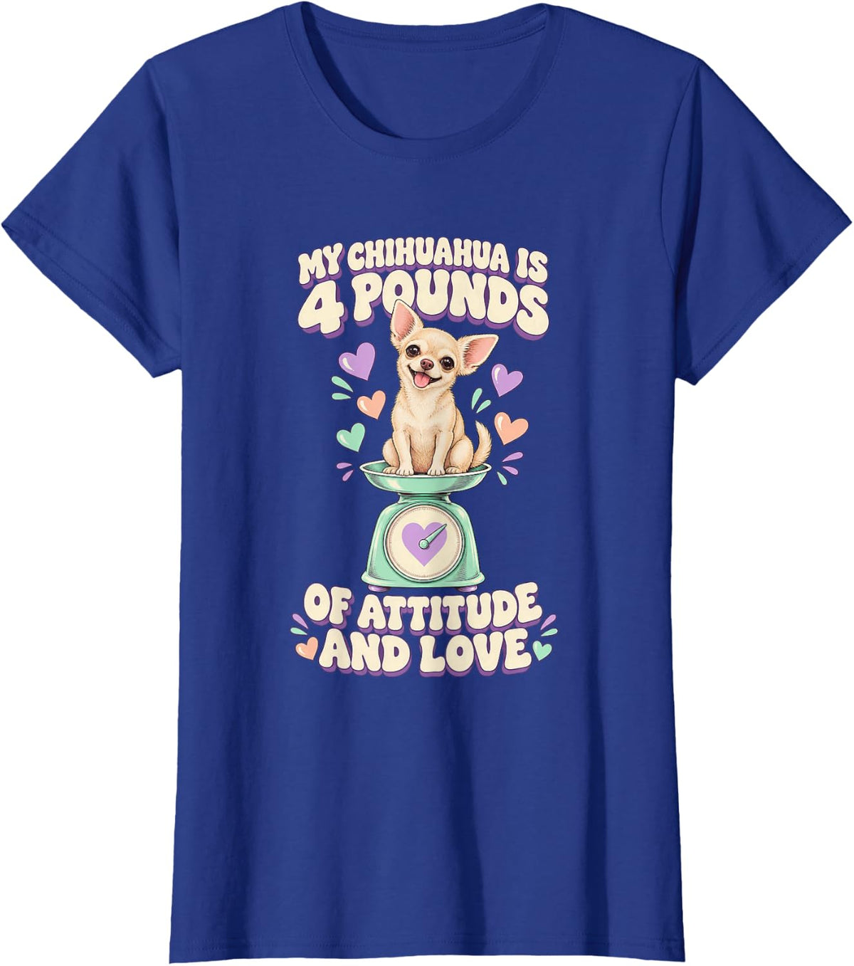 Funny Chihuahua Dog Mama Tiny Dog Love Owner T-Shirt - Royal Blue