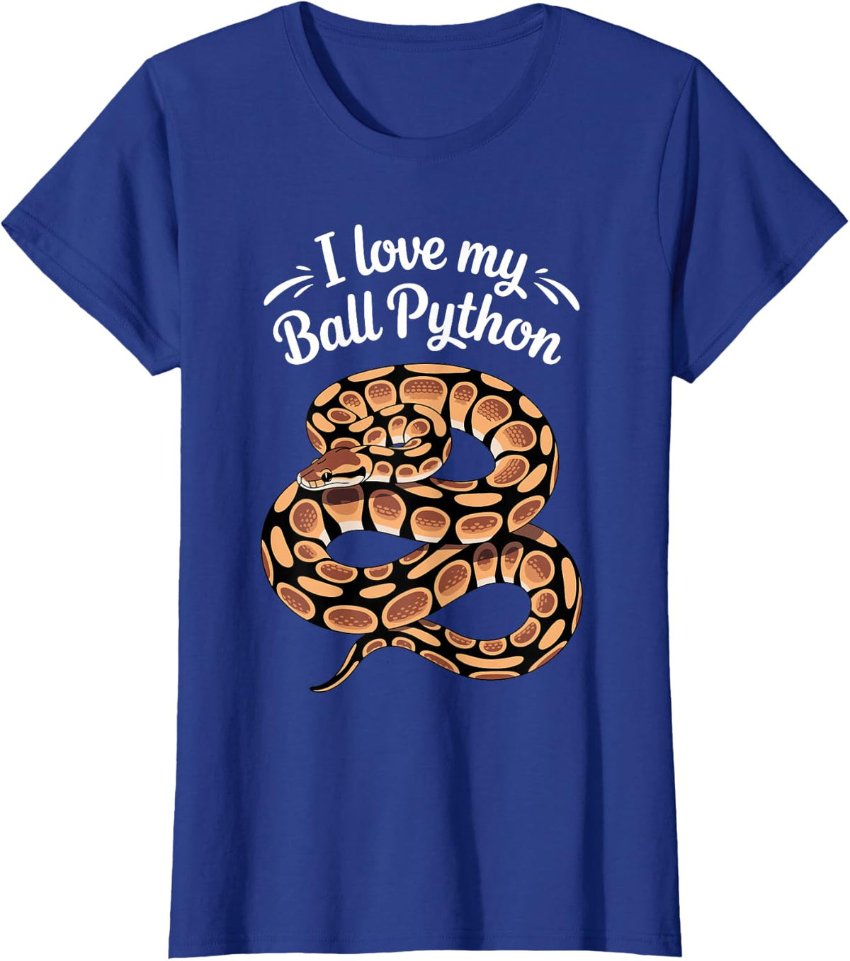 Ball Python Design for Men Women Kids Ball Python Lover T-Shirt - Royal Blue